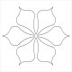 (image for) JN Winter Traditions_Block 3_Center Flower-L05596