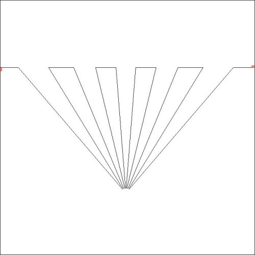 (image for) 10 Degree Weaving Rays Triangle_p2p-L06386