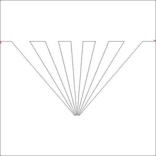 (image for) 10 Degree Weaving Rays Triangle_p2p-L06386