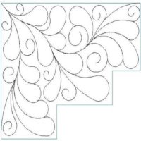 (image for) Wreath Feather and Curl Side-L01105
