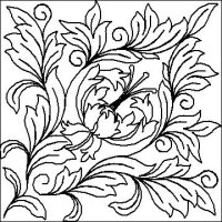 (image for) Acanthus and Flower_block-L00270*