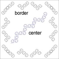 (image for) Judys Butterfly Garden Border Weave & Center Curls-L03649*