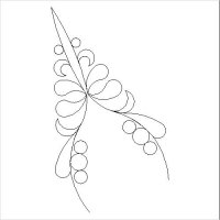 (image for) Judys Succulent Jade LC Diamond Feather and Pearls-L05025*