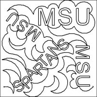 (image for) School Meander MSU Spartans-L04594*