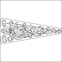 (image for) Holly and Ribbon Tree Skirt Blade & Outline-L02299*