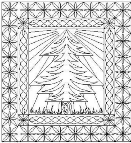 (image for) Pine Tree Table Runner_2-L00387