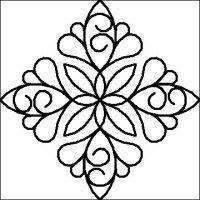 (image for) Feather and Curl Blossom Block-L04086*