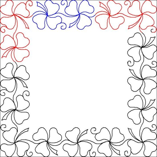 (image for) 3 Leaf Clover_Border and Corner_1-L06204