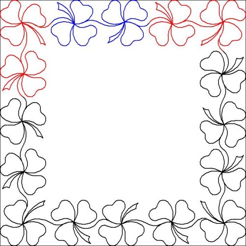 (image for) 3 Leaf Clover_Border and Corner_2-L06205