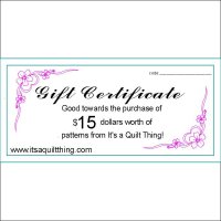 (image for) $15.00 gift certificate