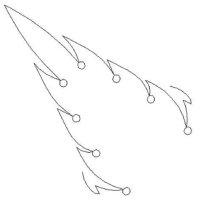 (image for) Judys Feathered Star Queen Middle Point Outer Fill-L03301*