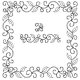 (image for) Leaf and Ribbon_border and corner-L00232