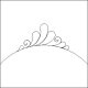 (image for) Feather Fantasy Triangle Border for DWR Arched Side-L04894*