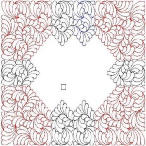 (image for) Darbys Feather Border and Corner-L01708*