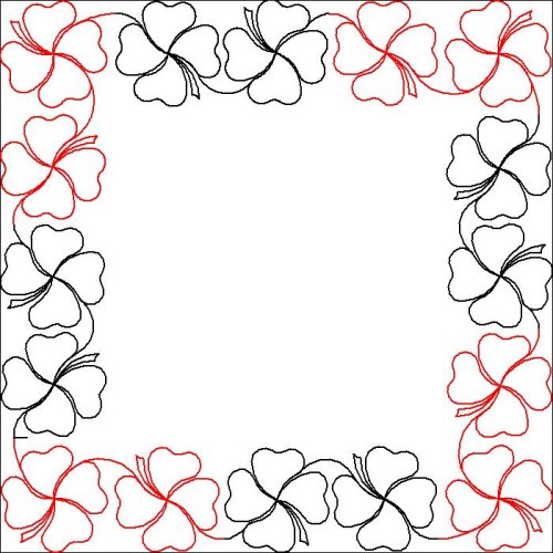 (image for) 4 Leaf Clover_Border and Corner-L06203