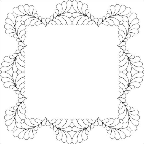 (image for) Baltimore Feather Swag Border and Corner-L05114*