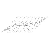(image for) Feather and Bead Parallelogram 2-L04186*