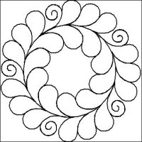 (image for) Feather and Curl Wreath-L04221*
