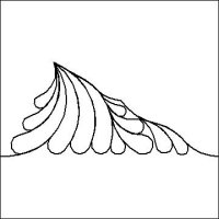 (image for) In a Pickle Triangle Feather Half p2p-L02021*