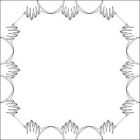 (image for) Judys Vintage Rose Queen Extension Point Curve Fill Border and Corner-L03062*