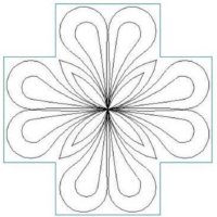(image for) Feather and Point Cross 2-L01504*