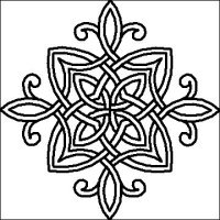 (image for) Triple Irish Chain Celtic Knot Block-L01821*