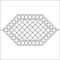 (image for) Loris Stretched Hexagon_Beaded Crosshatch-L05561