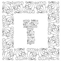 (image for) Feather Fantasy_border and corner_3-L00408