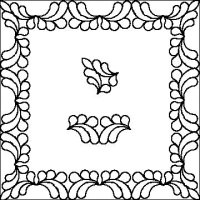 (image for) Tammies Feather Swag-border and corner-L00606