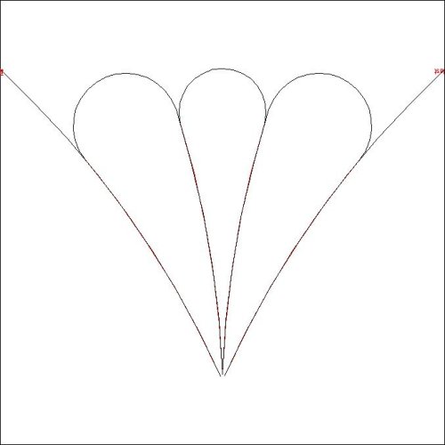 (image for) Bullseye Feather Fan Triangle_p2p-L05319
