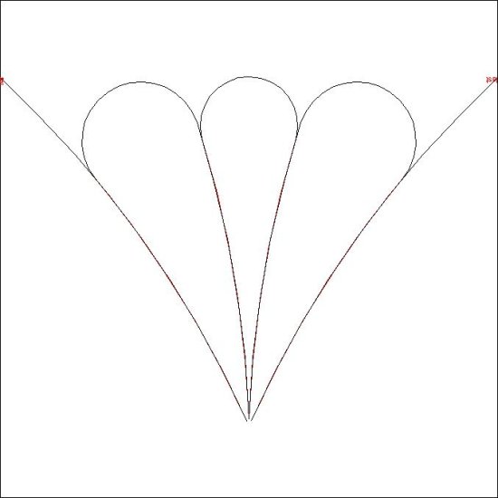 (image for) Bullseye Feather Fan Triangle_p2p-L05319