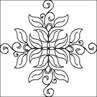 (image for) Double Irish Chain Leaves Block-L03954*