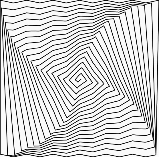 (image for) Twisted Spiral Square Zig Zag 00171dc*