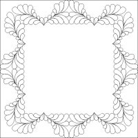 (image for) Baltimore Feather Swag Border and Corner-L05114*