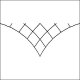 (image for) Curvy Crosshatch Triangle p2p-L03601*