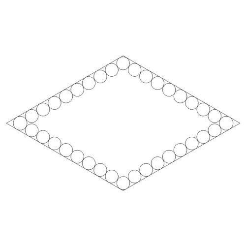 (image for) 60 Degree Diamond Bead Line p2p-L04023*