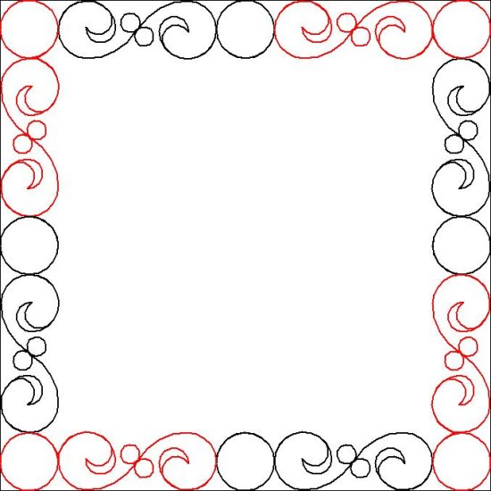 (image for) Pearls and Feathers_Narrow Border and Corner_1-L05615
