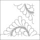 (image for) Feather Wreath and Pearls Squared 2 Triangle 2-L02412*