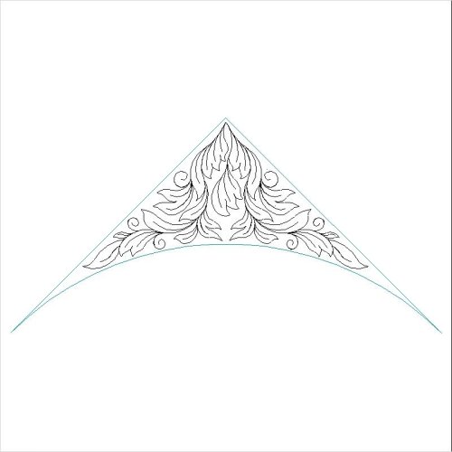 (image for) Acanthus Bella Arched Triangle-L01581*