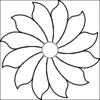 (image for) Spindrift Small Plate Center Flower-L04640*