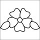 (image for) Small Flower Triangle-L02477*