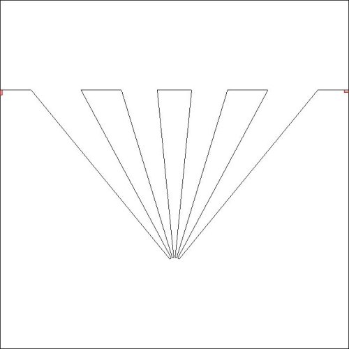 (image for) 8 Degree Weaving Rays Triangle_p2p-L06382