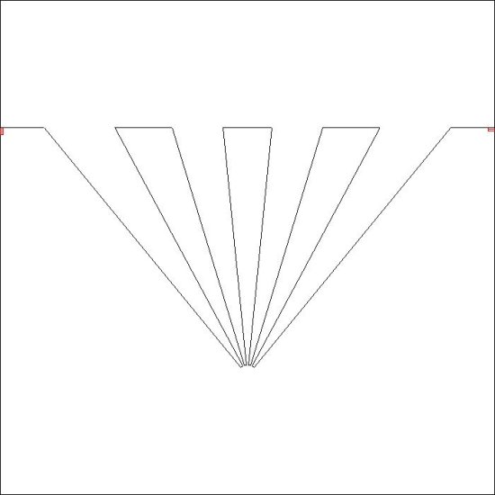 (image for) 8 Degree Weaving Rays Triangle_p2p-L06382