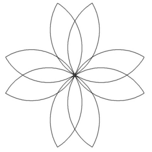 (image for) 8 Petal Flower_2-L00634