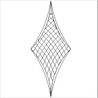 (image for) Curved Crosshatch 45 degree Diamond p2p-L04614*
