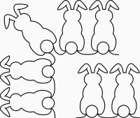 (image for) Bunny Border and Corner 00060dc *