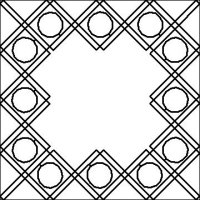 (image for) Double Crosshatch and Bead Frame-L04016*