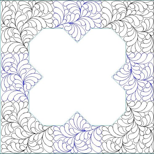 (image for) Jane Judd Feather Border and Corner-L05528
