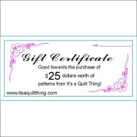(image for) $25.00 gift certificate