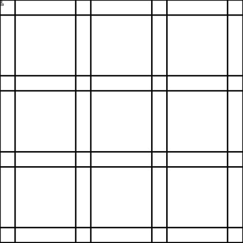 (image for) Double Line Squares 3 x 3-L03909*